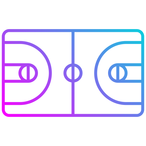 cancha de baloncesto icono gratis