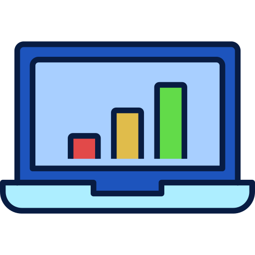 Bar chart Generic Outline Color icon