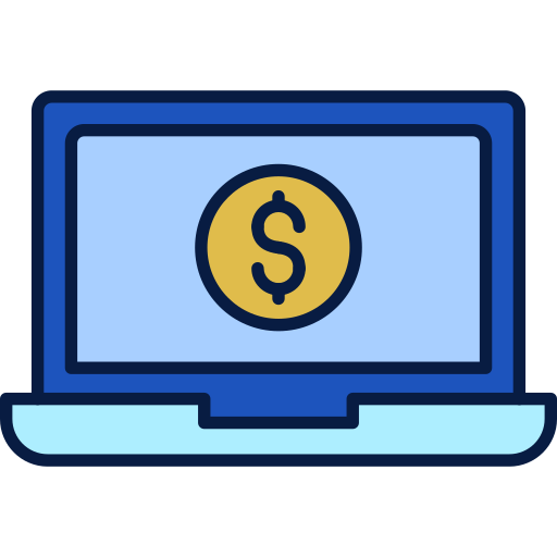 Dollar coin Generic Outline Color icon