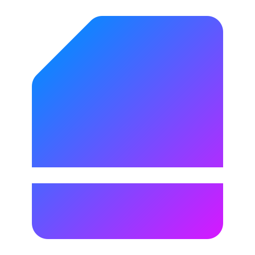 File Generic Flat Gradient icon