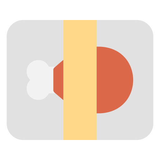 pierna de pollo icono gratis