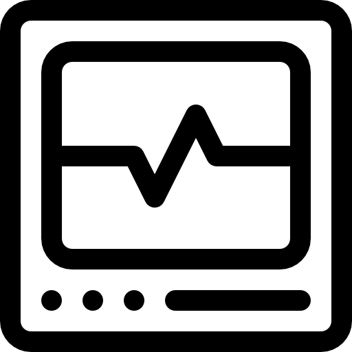 Electrocardiogram free icon