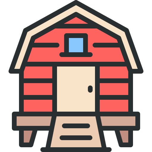 Chicken Coop Free Farming And Gardening Icons 2668