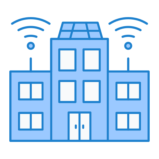 ciudad inteligente icono gratis