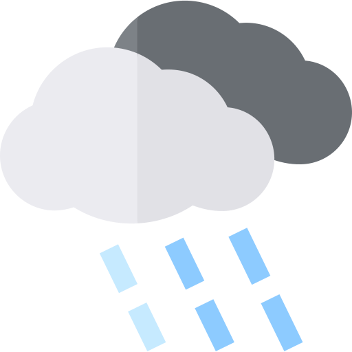 Rain Basic Straight Flat icon