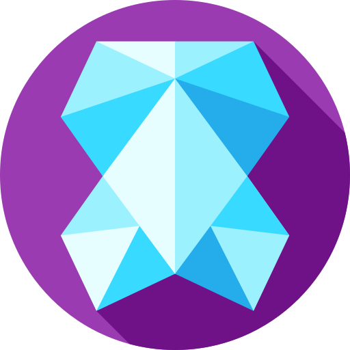 Gem Flat Circular Flat icon