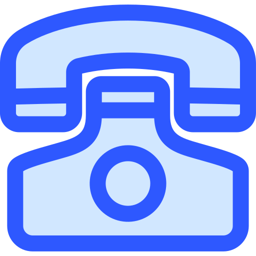 Telephone Generic Blue icon