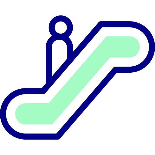 escalera mecánica icono gratis