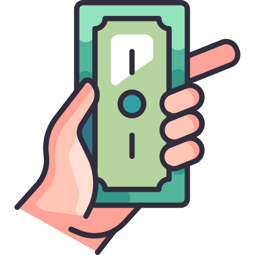 dinero en efectivo icono gratis