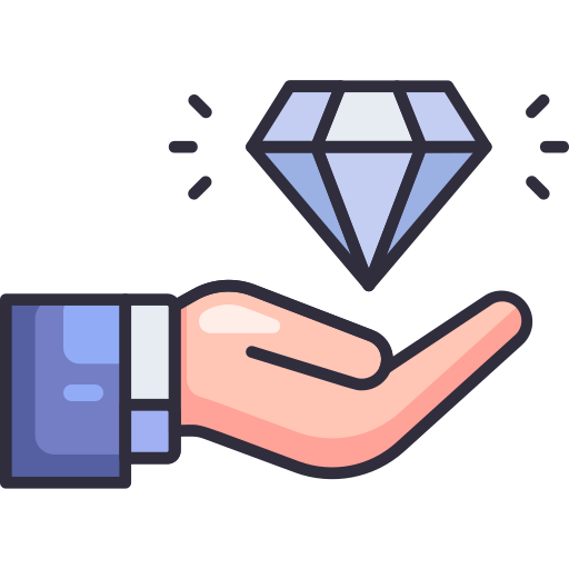 Diamond Generic Outline Color icon