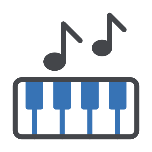 Piano Generic Blue icon