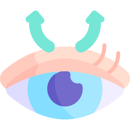 Eyelid Kawaii Flat icon