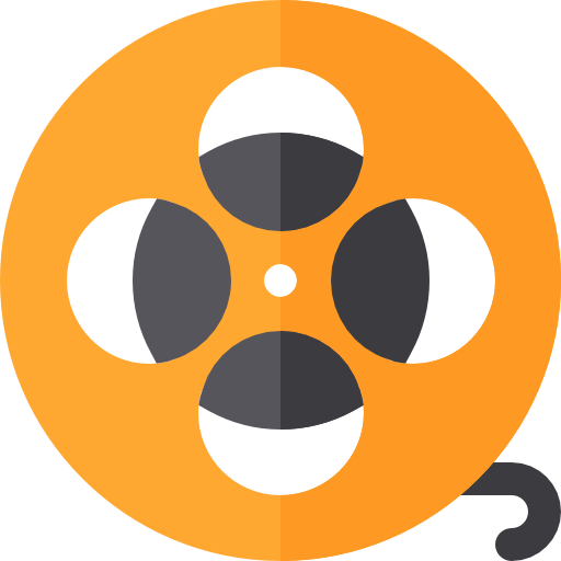 carrete de película icono gratis