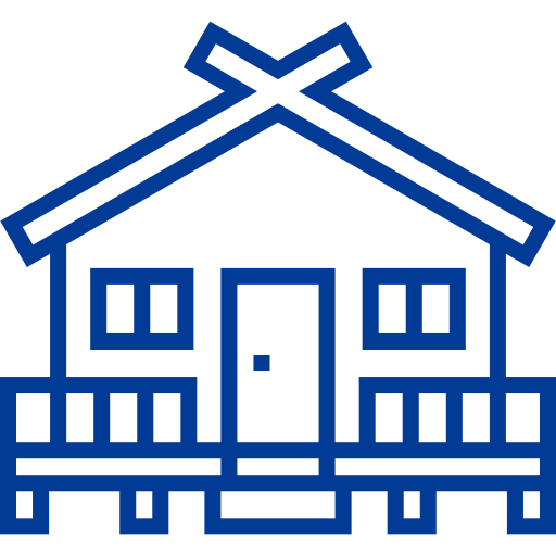 bungalow icono gratis