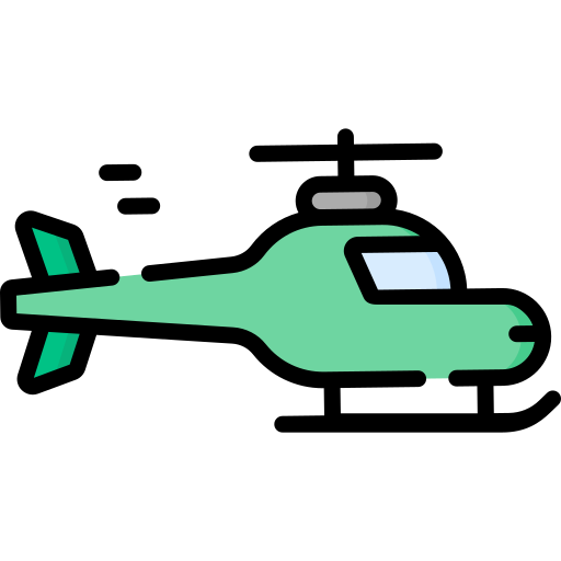 Helicopter Special Lineal color icon