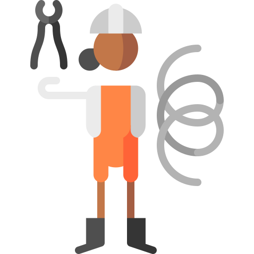 Worker Puppet Characters Flat icon