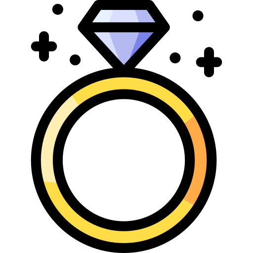 Engagement ring Generic Outline Color icon