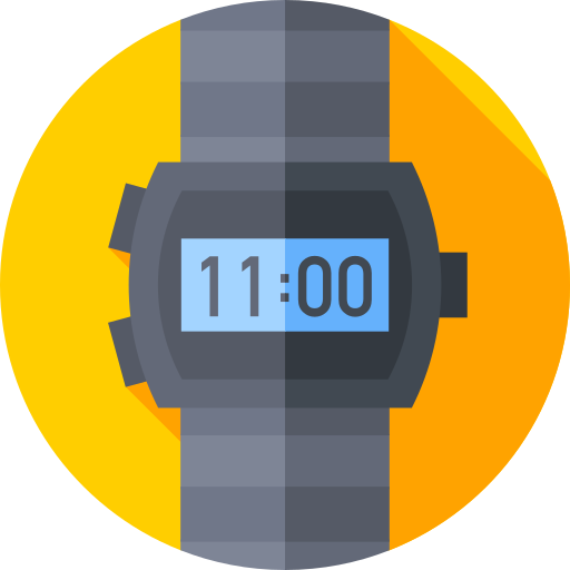 reloj digital icono gratis