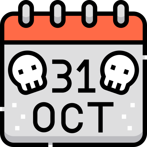 31 de octubre icono gratis