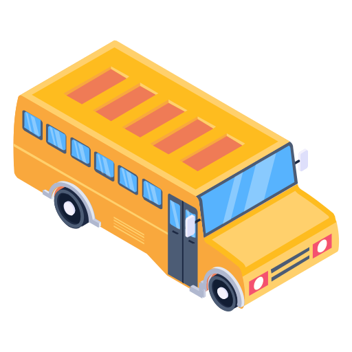 Ônibus escolar grátis ícone