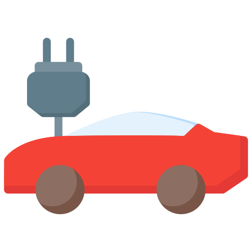 coche eléctrico icono gratis