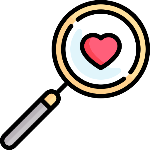 Magnifier - Free love and romance icons