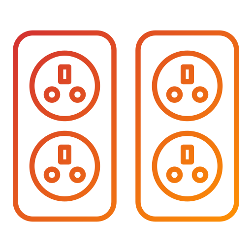 Wall socket Generic Gradient icon