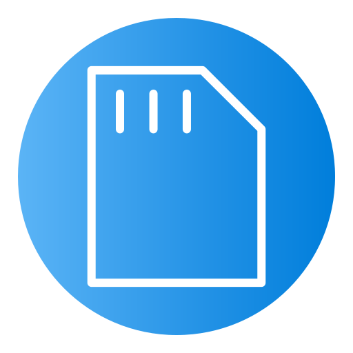 Memory card free icon