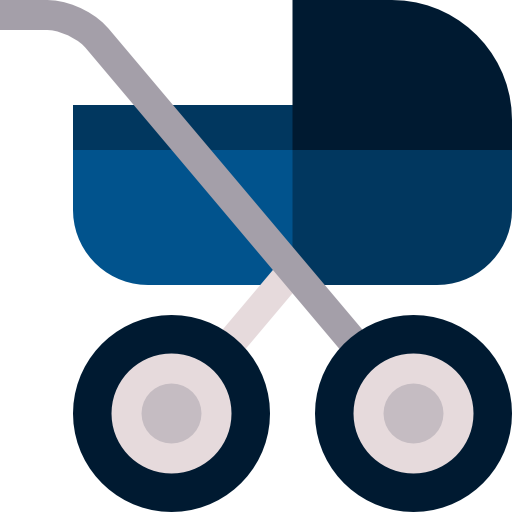 carrito de bebé icono gratis