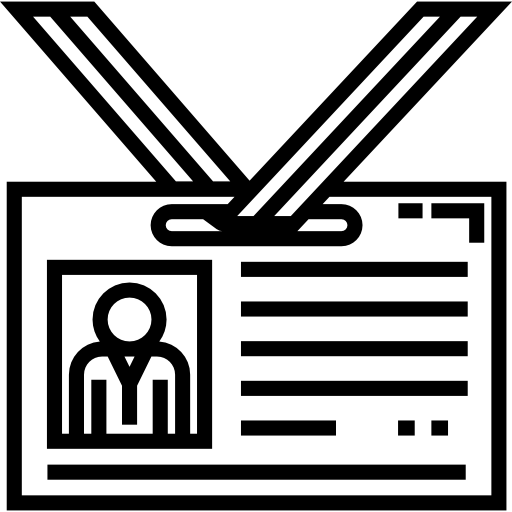 tarjeta de identificación icono gratis