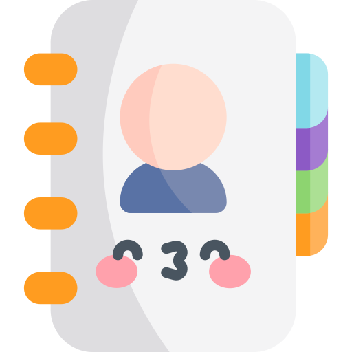 libro de contactos icono gratis