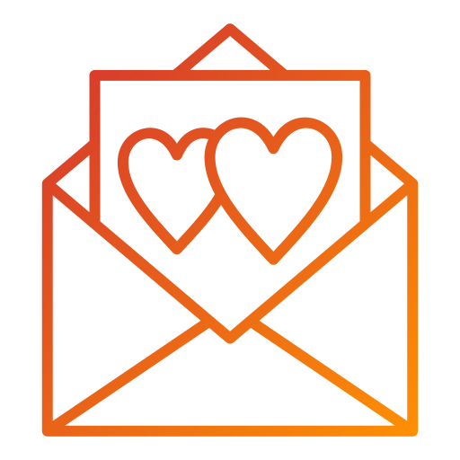 carta de amor icono gratis