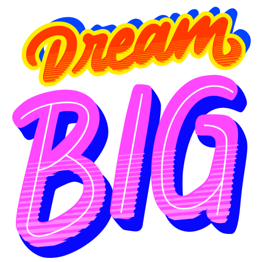 Dream Big Stickers - Free Miscellaneous Stickers