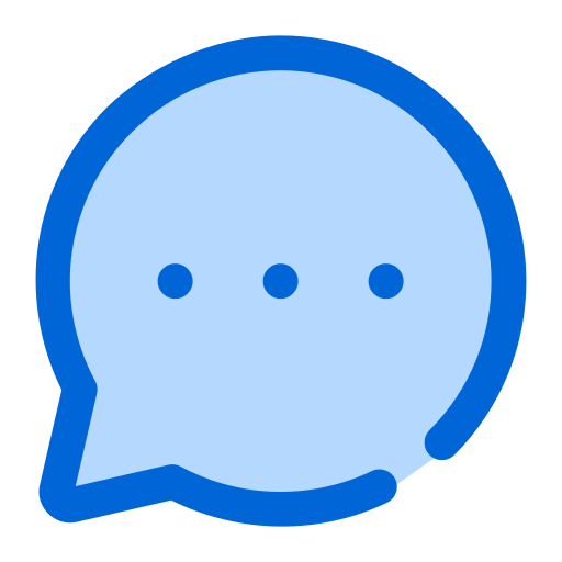 Chat Generic Blue icon