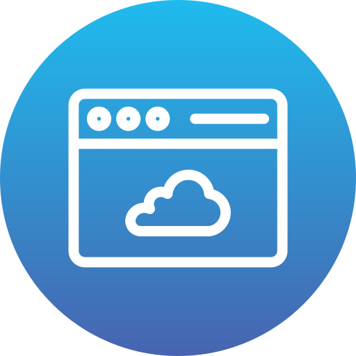 computación en la nube icono gratis