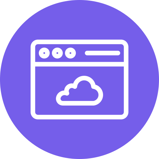 computación en la nube icono gratis