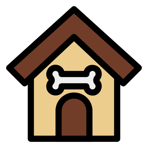 casa de perro icono gratis