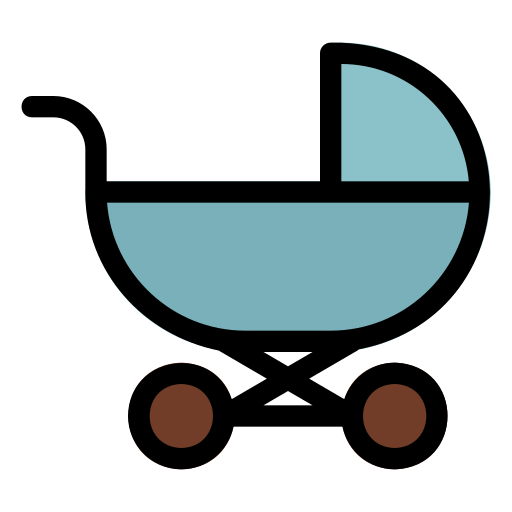 Baby stroller Generic Outline Color icon