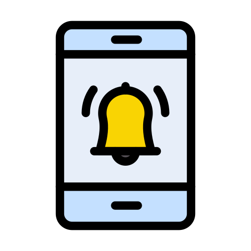 Notification bell Vector Stall Lineal Color icon