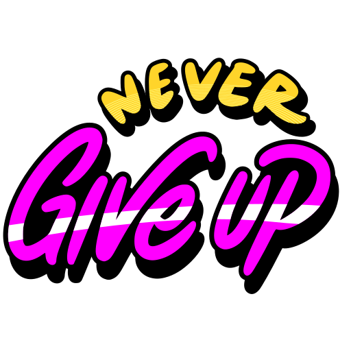 Dont give up Stickers - Free miscellaneous Stickers