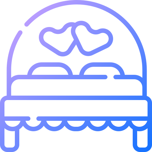 Bed free icon Bed free icon