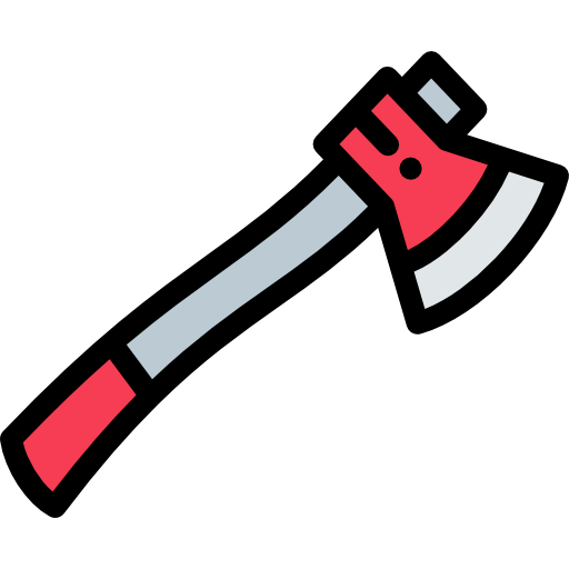 Axe Detailed Rounded Lineal color icon