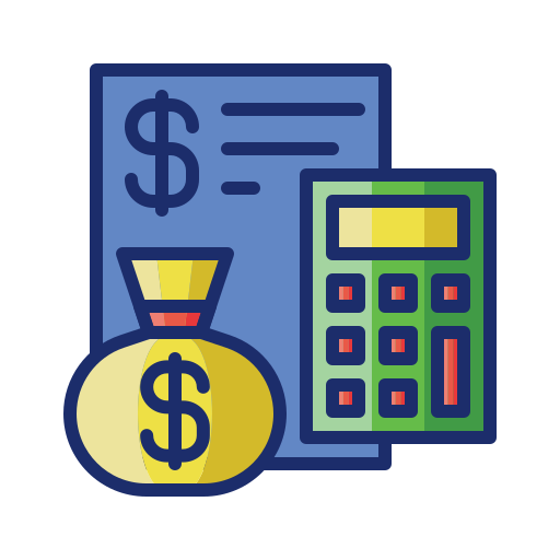 Budget Flaticons Lineal Color icon