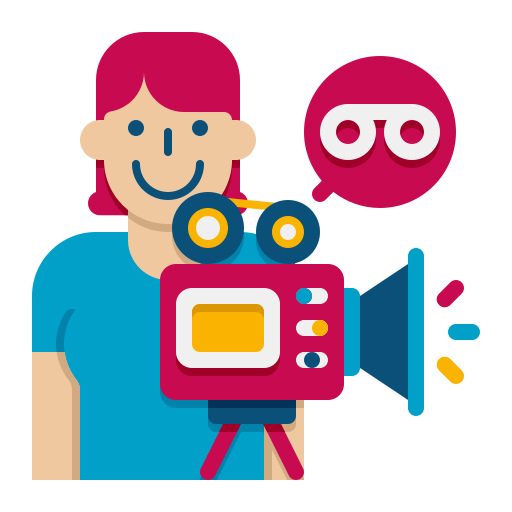 Camera operator Flaticons Flat icon