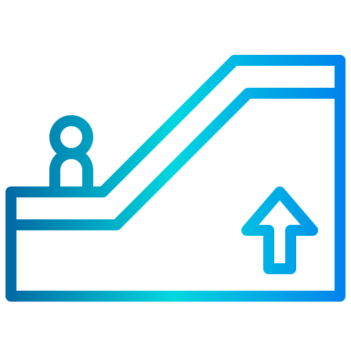Escalator free icon Escalator free icon