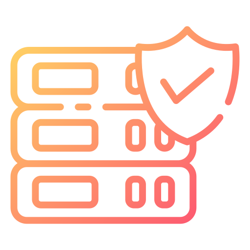 seguridad de datos icono gratis