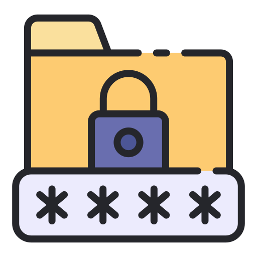 cifrado de datos icono gratis