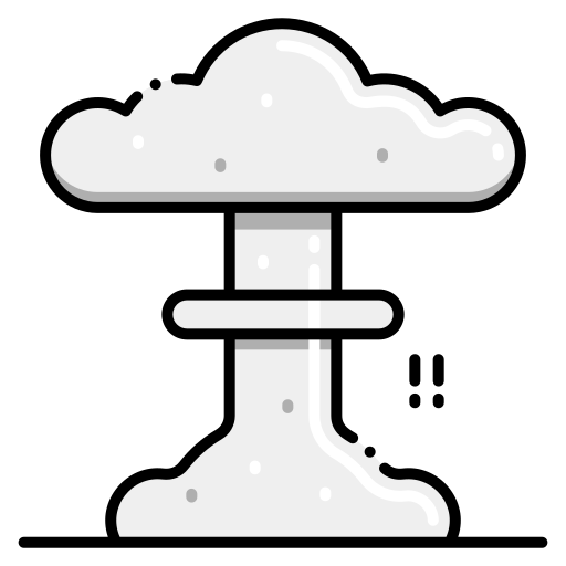 Nuclear explosion free icon Nuclear explosion free icon