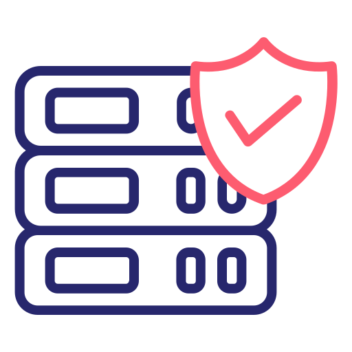 seguridad de datos icono gratis