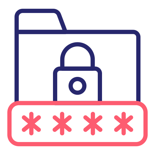 cifrado de datos icono gratis